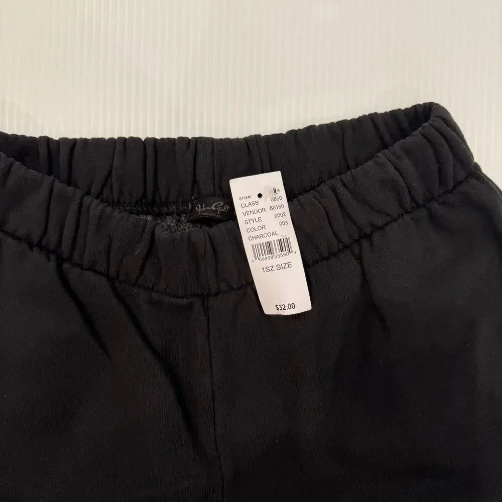 John Galt / Brandy Melville Black Sweatpants One Size NWT Clean Girl Cozy Basics - Picture 11 of 16